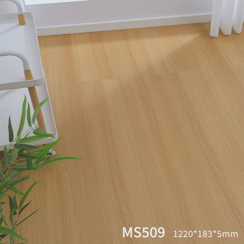 石塑锁扣地板5mm料全新家用商用工程防烫加厚卡扣式木纹spc地板