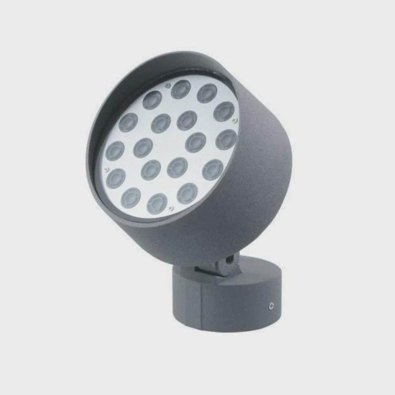 led投光灯圆形底座户外工程草坪灯12w18w24w36w照树灯柱子桥梁