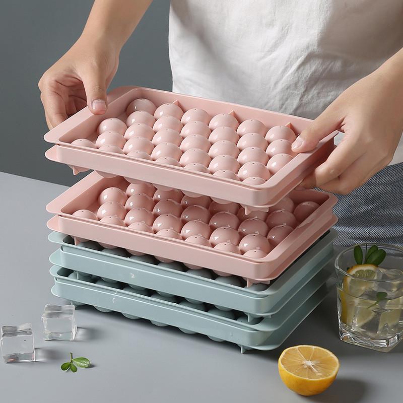 冻冰块模具制冰球硅胶冰格制冰盒按压储冰食品级家用神器果冻自制