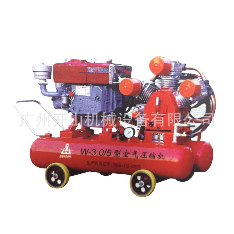 大量工程专用小型活塞机柴油动力W-3/5压缩机3立方排气5公斤