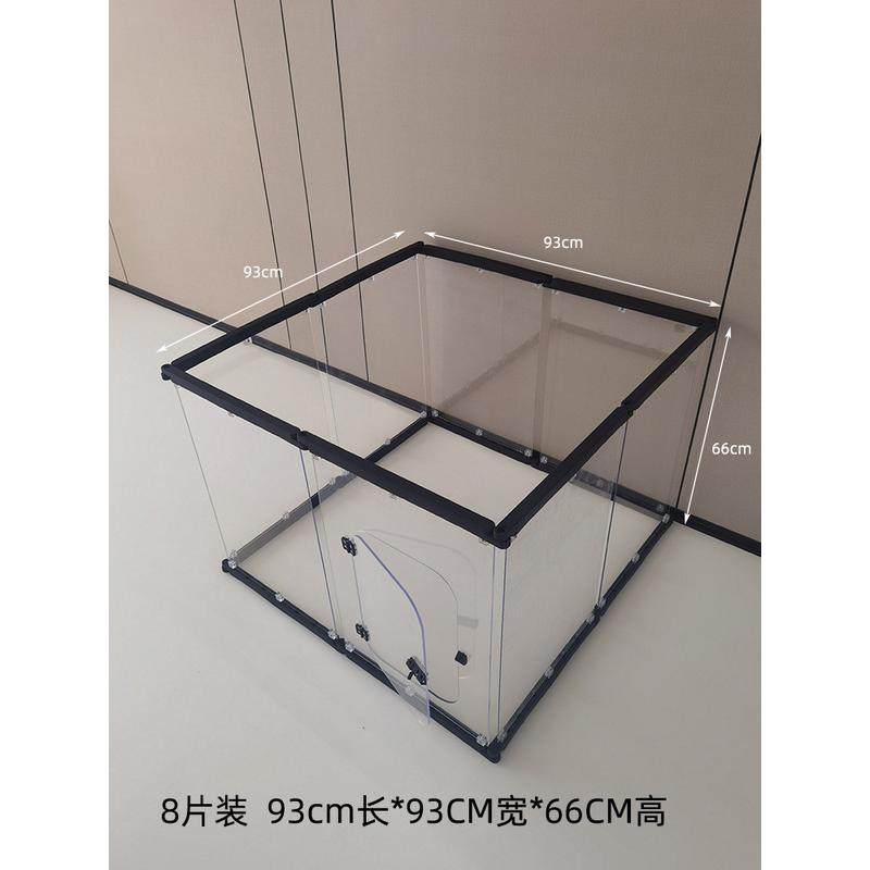 透明狗围栏自由组合室内阳台小型犬狗狗可拆卸家用防越狱宠物围栏