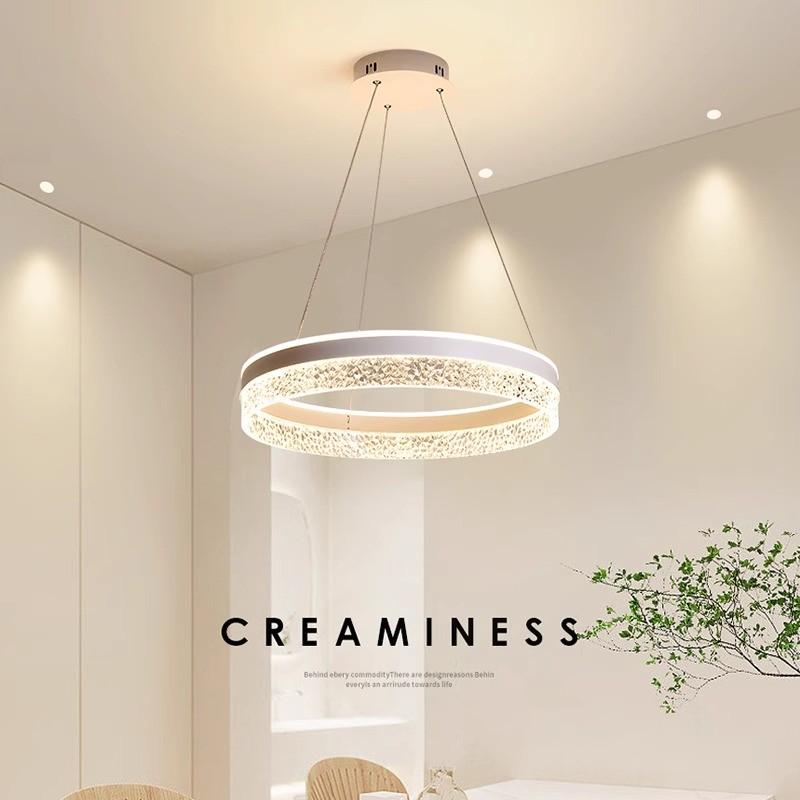 餐厅吊灯高级感现代简约极简餐桌灯具北欧轻奢创意客厅LED卧室灯