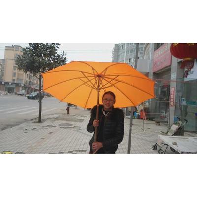 防古黄布伞 影视舞台道具老式竹制手工艺伞成人长柄特大号晴雨伞