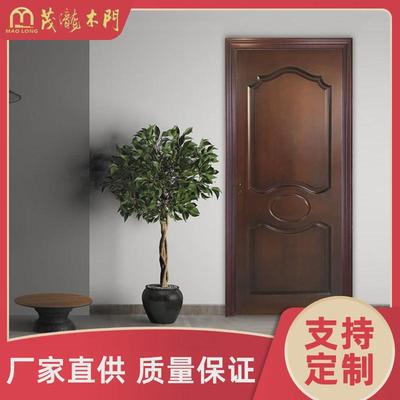 厂家直供实木门复合静音木门室内门卧室门入户门防盗门烤漆胡桃木