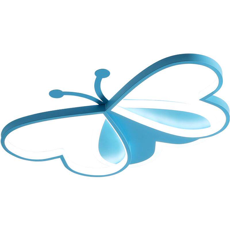 男孩蝴蝶儿童房led吸顶灯简约现代创意家居卧室灯超薄女孩房间灯