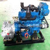 潍坊4105ZC船用柴油机前进40A齿轮箱120马力4缸增压发动机