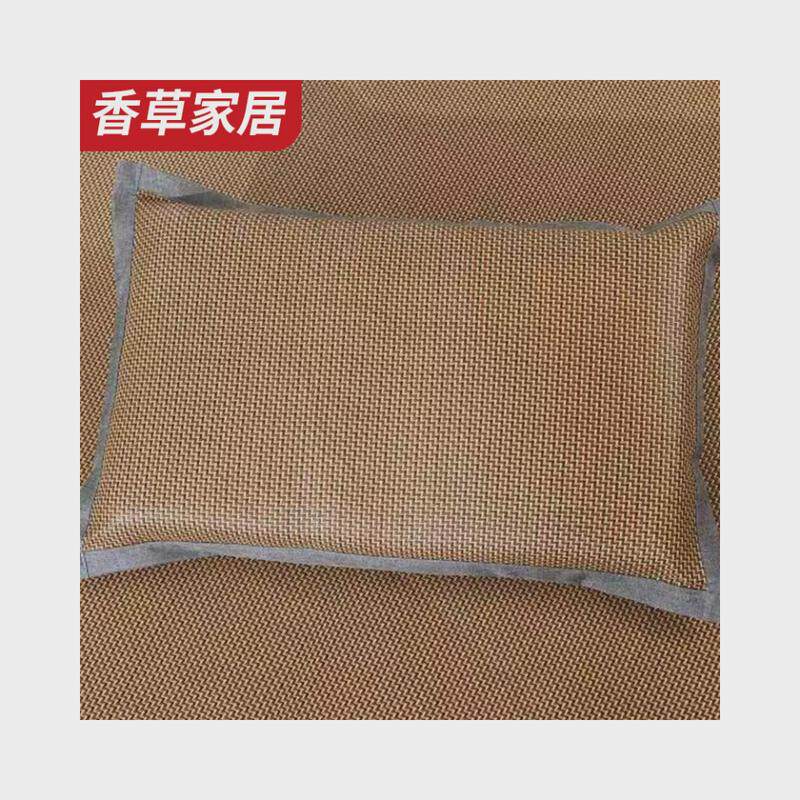 厂家供加厚折叠式双面藤席凉席凉席应可御藤席三件套床上用品