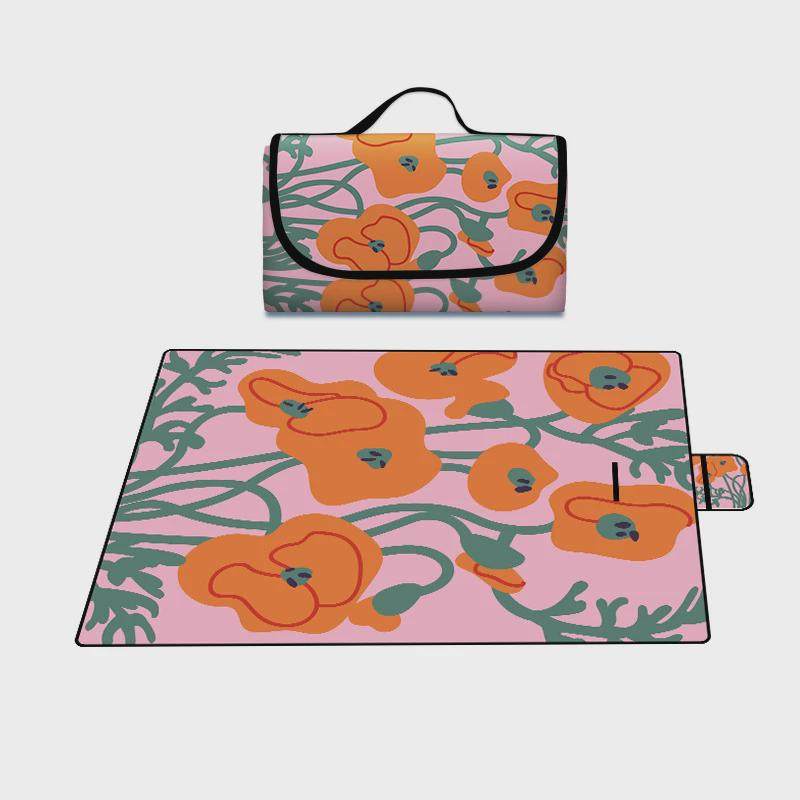 防水定制花卉ins户外露营防潮垫草坪地垫超轻便携春游野餐垫坐垫,户外/登山/野营/旅行用品,防潮垫,淘宝优惠券,粉丝福利购,淘宝优惠卷