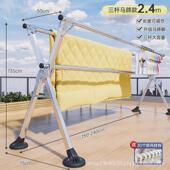 架 托架五杆伸缩晾鞋 加粗加厚不锈钢脚折叠式 防风马蹄落地晾衣架鞋
