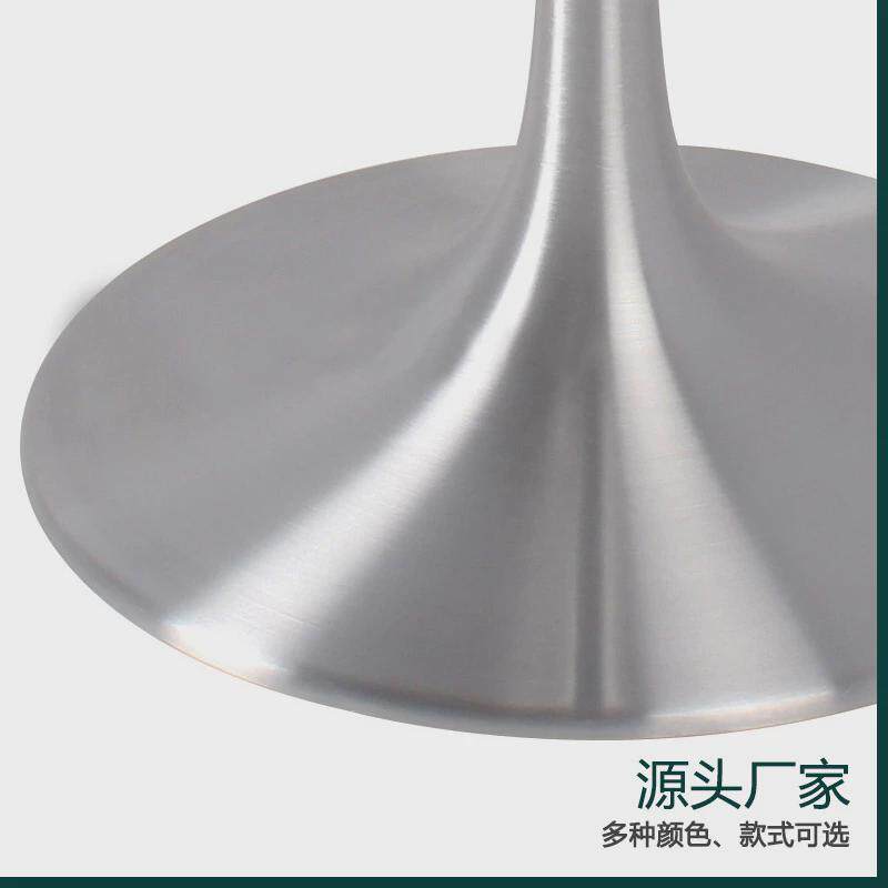 轻奢售郁金香桌脚定制大理石岩板台面异性桌腿桌子脚厂家直不锈钢