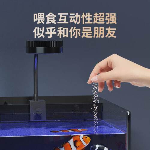 小丑鱼缸超白玻璃鱼缸客厅家用生态中小型桌面一体式底滤水族箱