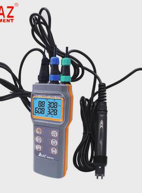 台湾衡欣水质分析仪az86031水中溶解氧电导率盐度温度ph测试仪表