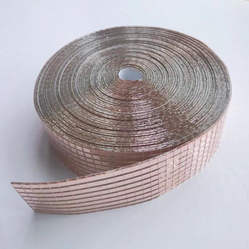 10玻璃自粘米方块墙贴5mm/10mm马赛克ktv背景墙装饰手工镜面贴片