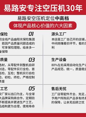 易路安EWS30无油静音气泵小型木工喷漆空压机220V压缩机现货批发