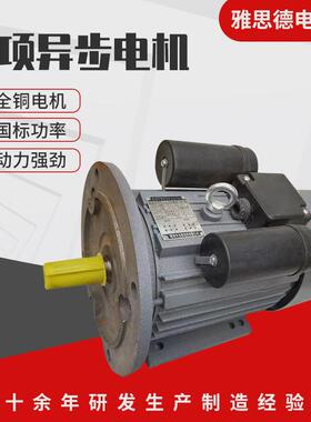 yl112l-66极2.2kw220v单相电动机960转铜线现货厂家批发