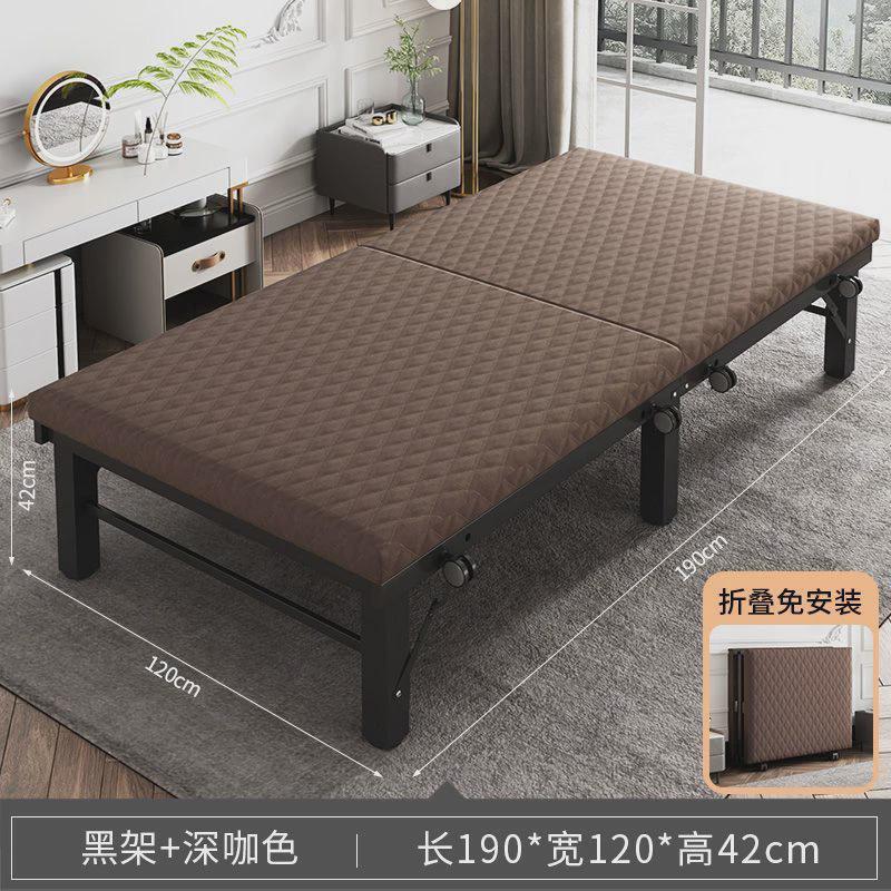 折叠床办公室午休床加固单人床出租屋家用小床小户型便捷折叠床