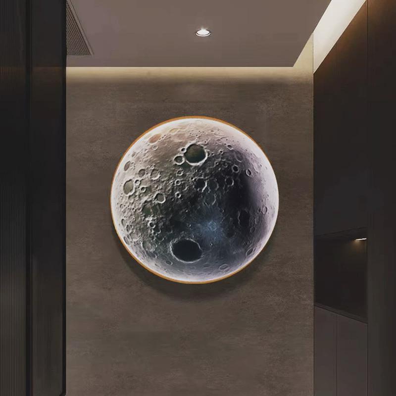 网红日落灯箱圆形露营婚礼夕阳月球厂家直销打卡软膜灯箱超薄无边