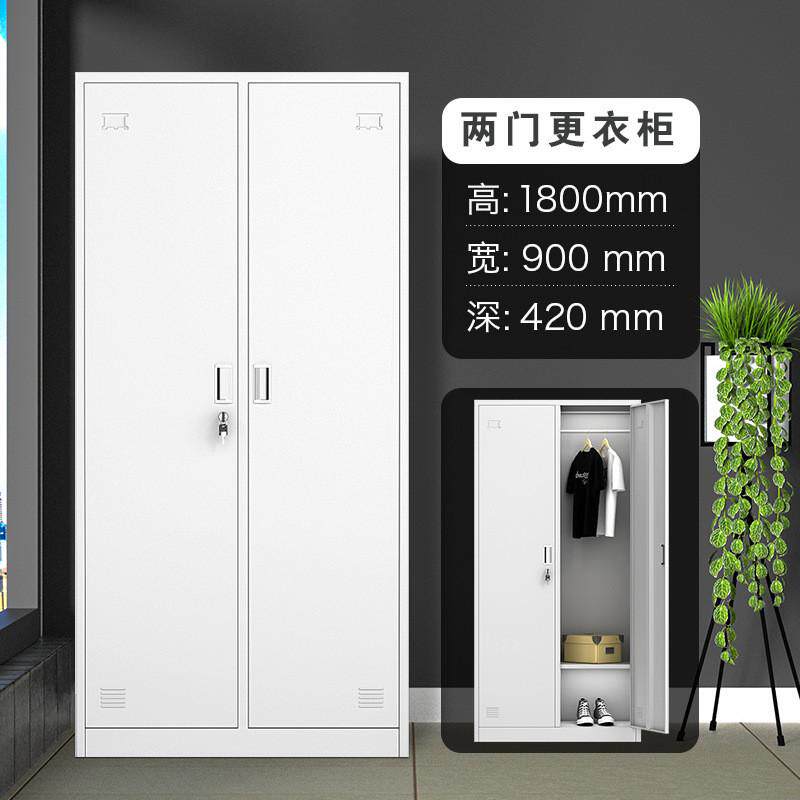 办公室钢制加厚文件柜更衣柜带锁储物柜会计凭证资料档案存放柜子