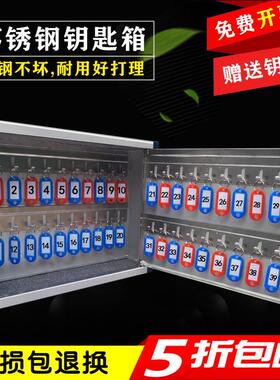 0wyv不锈钢钥匙箱管汽车钥匙壁挂式理柜子盒房产中介公司收纳挂墙