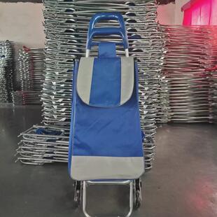 厂家直销购物手拉车爬楼梯可折叠便携购物买菜车广告行礼拉杆车