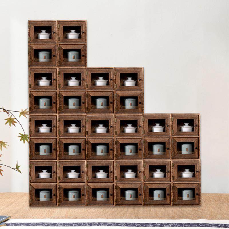 实木防尘收纳柜置物架茶杯架茶壶茶具架紫砂壶摆放博古架盒茶棚,餐饮具,茶道/零配,淘宝优惠券,粉丝福利购,淘宝优惠卷