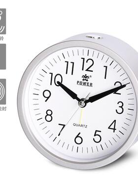 POWER霸王学生创意夜光静音贪睡懒人闹钟儿童卡通可爱床头钟3287