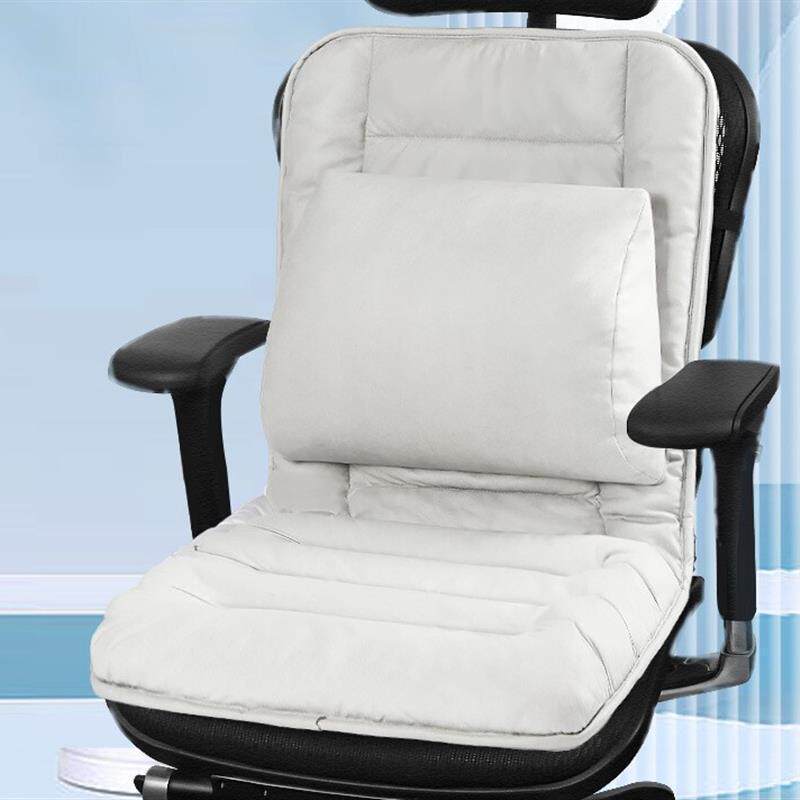 四季通用坐垫办公室宿舍久坐靠椅垫座垫一体护腰加厚可调腰靠靠背