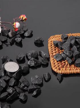 黑色石子枯山水石子灰色白色黑色砾石日式庭院碎石子装饰用鹅卵石