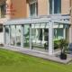 现代简约断桥铝合金阳光房阳台户外隔音玻璃房雨棚封阳台遮阳房