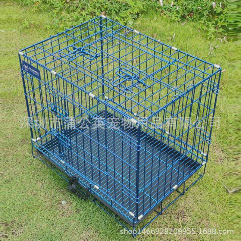 中盈狗笼加粗防锈宠物笼中小型犬狗笼子泰迪猫笼兔笼宠物折叠笼子