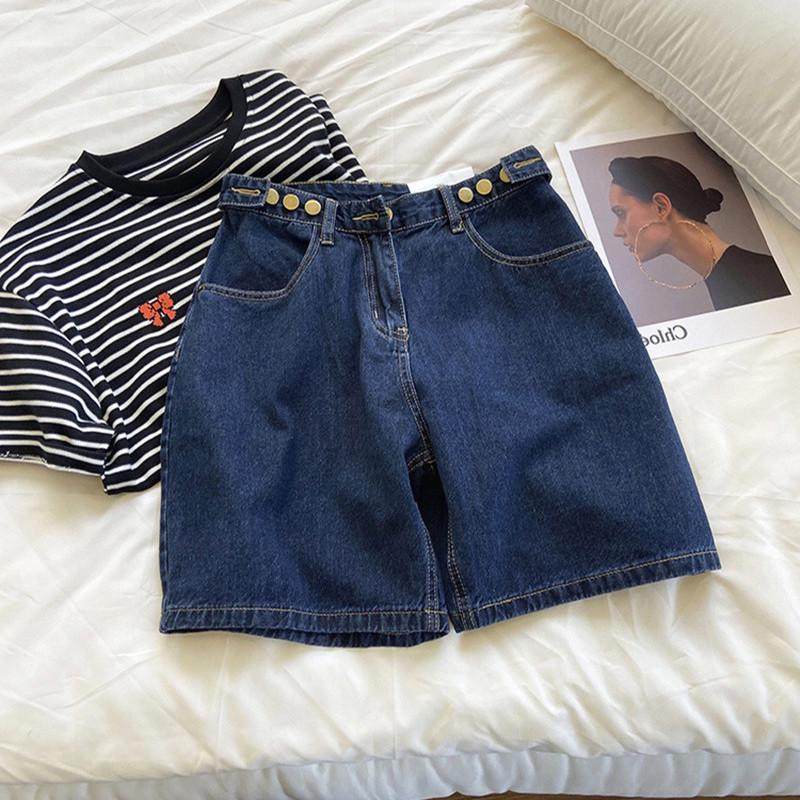 可调节五分牛仔女夏薄款胖妹妹mm宽松显瘦阔腿直筒中裤潮,女装/女士精品,大码裤装,淘宝优惠券,粉丝福利购,淘宝优惠卷