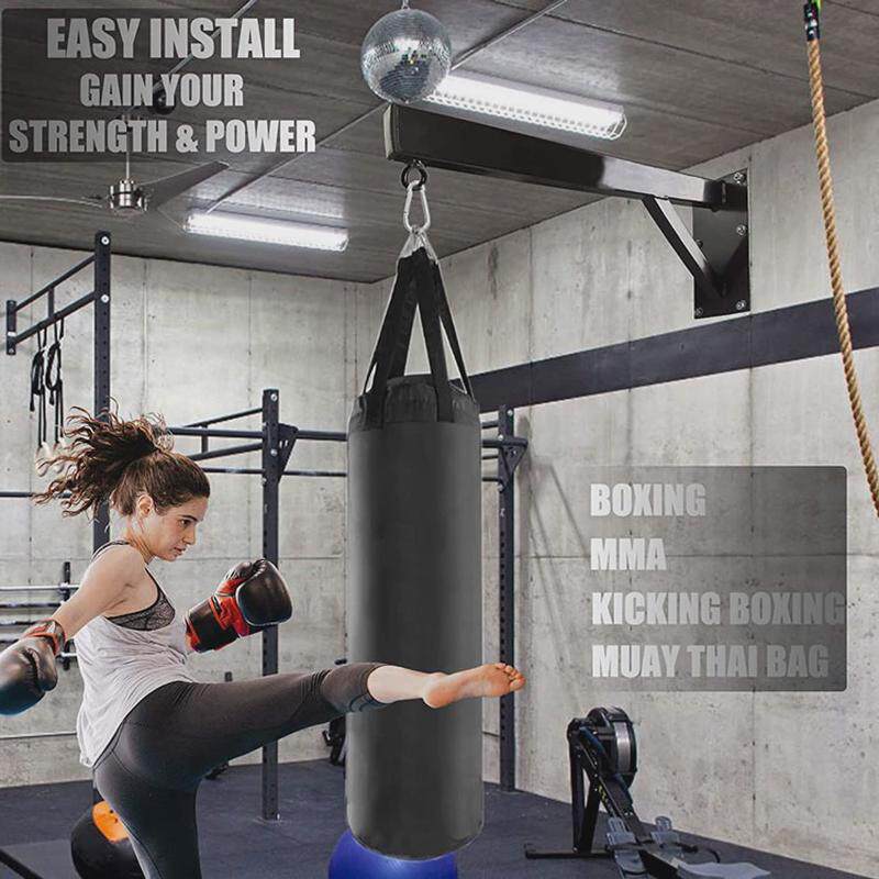 拳击沙袋支架袋壁挂式沙包屋顶吊架加重加厚型铁沙墙上架子