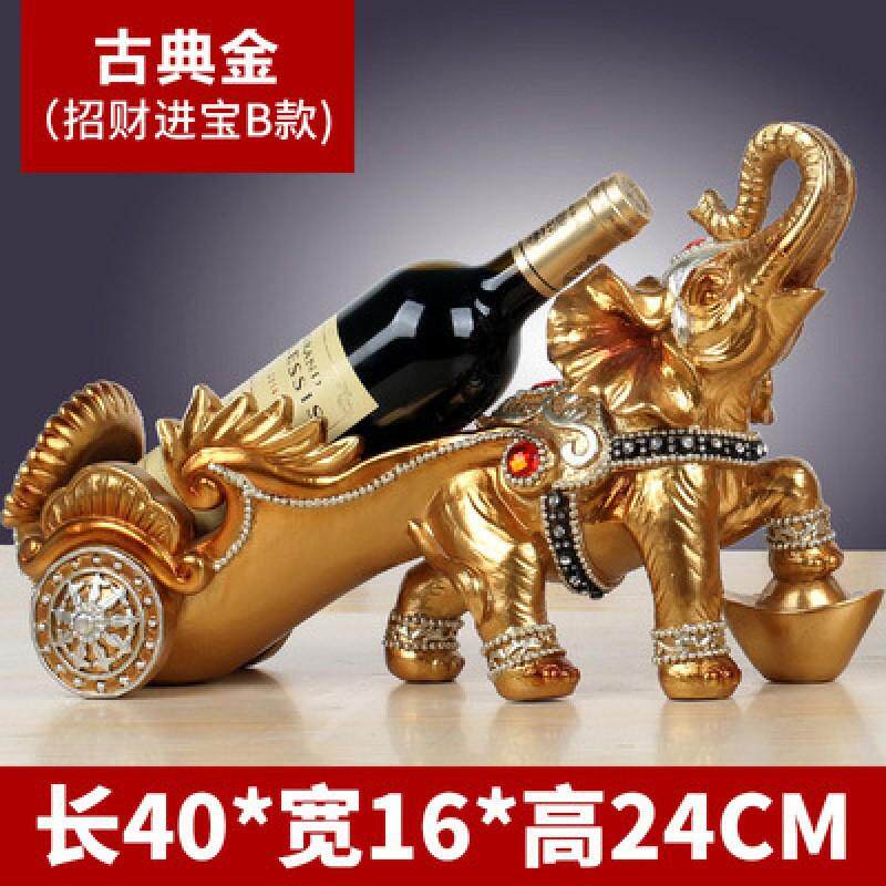 欧式马拉车红酒架家居摆件客厅酒柜桌装饰品树脂工艺品创意摆设