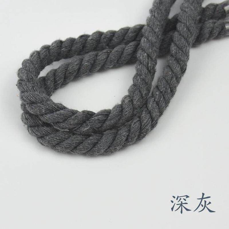 麻绳耐磨三股棉绳diy手工管道水管粗绳装饰束口抽绳编织绳捆绑子