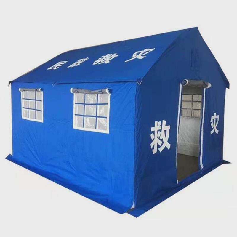 汛辰工地帐篷户外工程棉加厚野外宿营施工帆布12平米应急牛津布帐