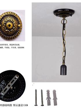 欧琈蒂凡尼轻奢灯12寸红色郁金香酒吧餐厅彩色玻璃吊灯田园琉璃灯