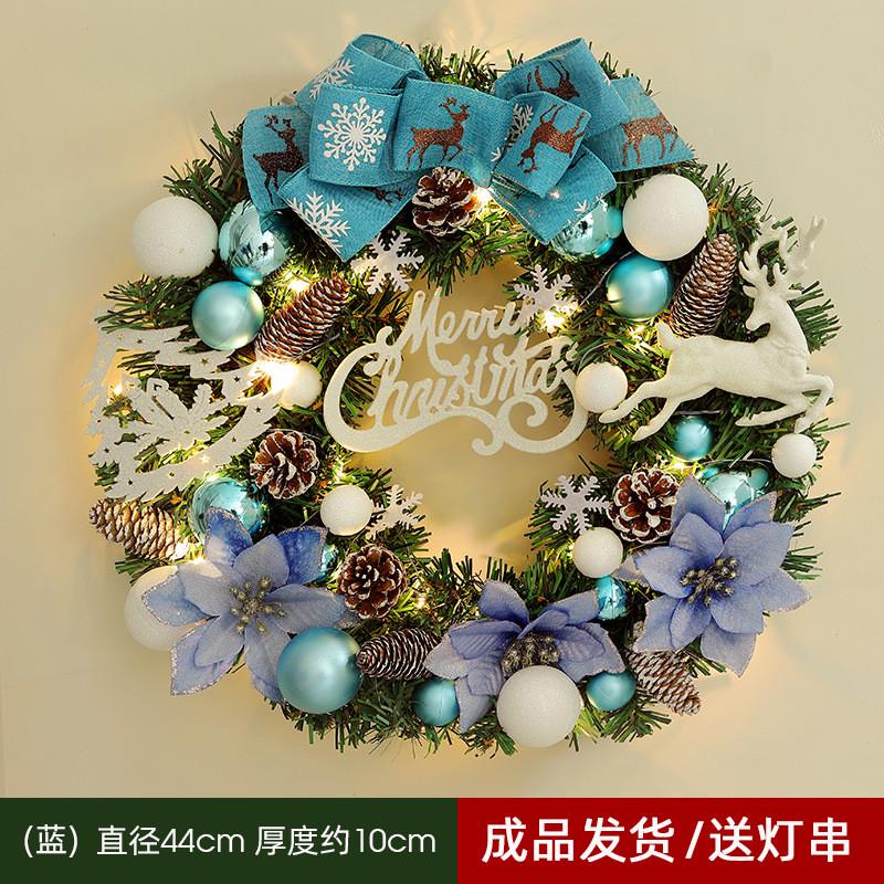 圣诞节装饰花环高级感成品场景布置圣诞树2025仿真藤条挂饰门饰