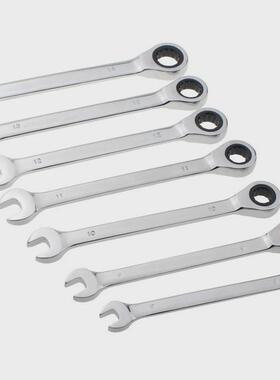 12转两用固定呆头棘轮扳手快速扳手套装五金工具72齿180度件