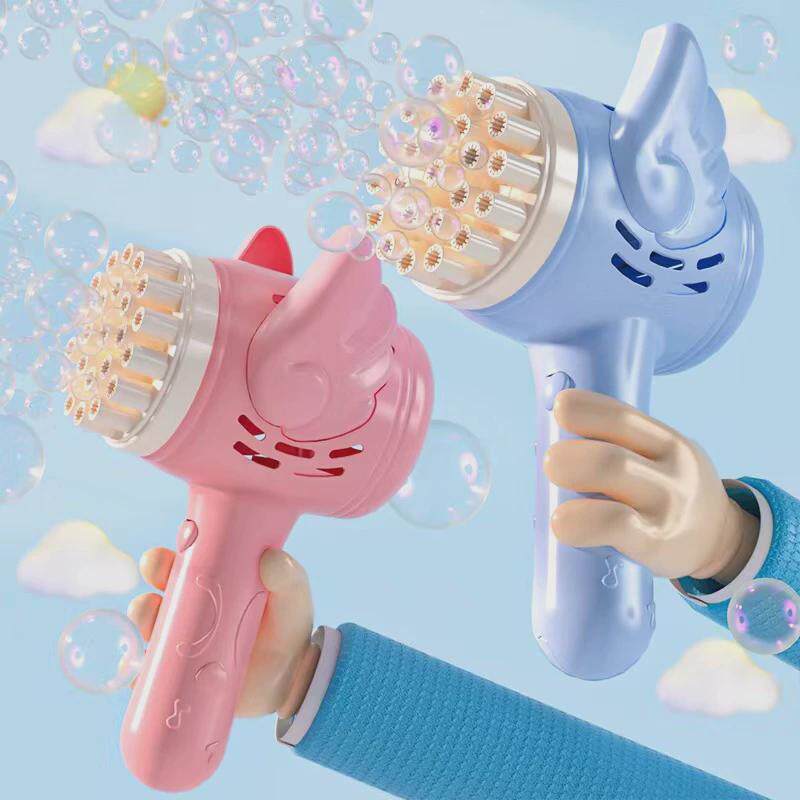 INTERNET CELEBRITY GLOWING BUBBLE GUN HANDHELD GATLING BLOWING BUBBLE MACHINE EXPLOSIVE FULLY AUTOMATIC CHILDRENS TOYS STALL WHOLE