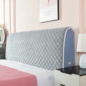 73n加厚床头套通用保护套2023新款 全包弧形床头罩欧式 软包靠背罩