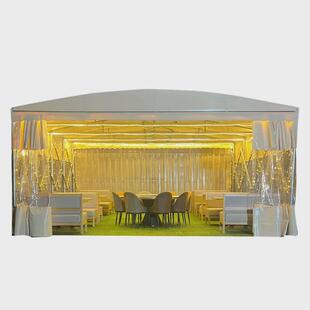 大型推拉雨棚移动伸缩雨棚大排档帐篷移动停车棚帐篷户外活动雨篷