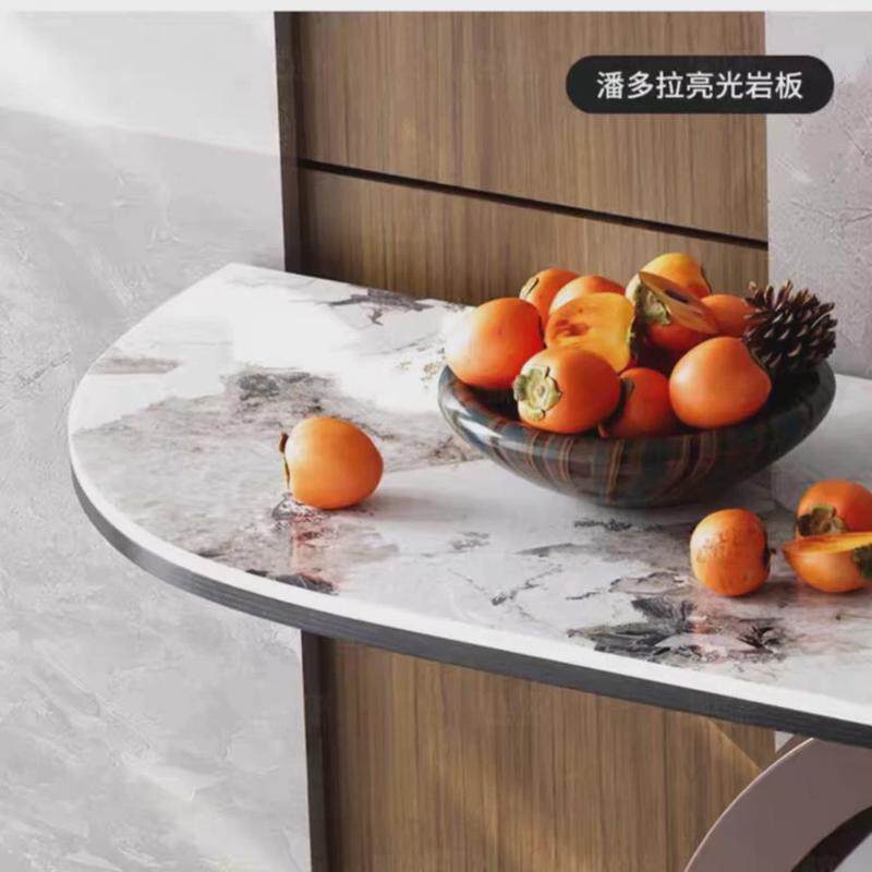 2024年新款轻奢岩板玄关桌入户靠墙边桌现代简约玄关柜玄关台