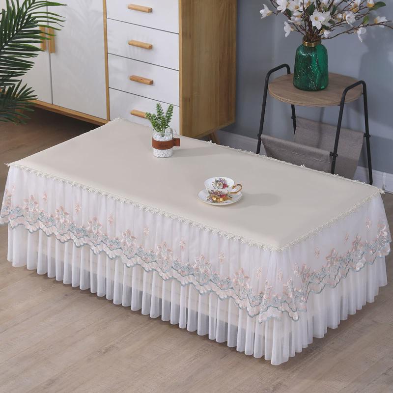 防水防油防烫茶几电视柜皮革桌布防尘罩简约长方形桌布全包餐新款