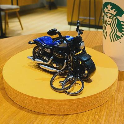 新款创意卡通合金摩托车玩具男生小礼品书包挂件高级感汽车钥匙扣