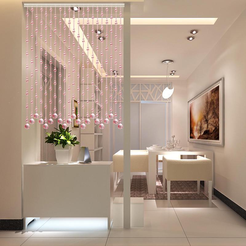 ll水晶葫芦珠帘隔断门帘装饰玄关厨房厕所卧室成品帘屏风挂帘免打
