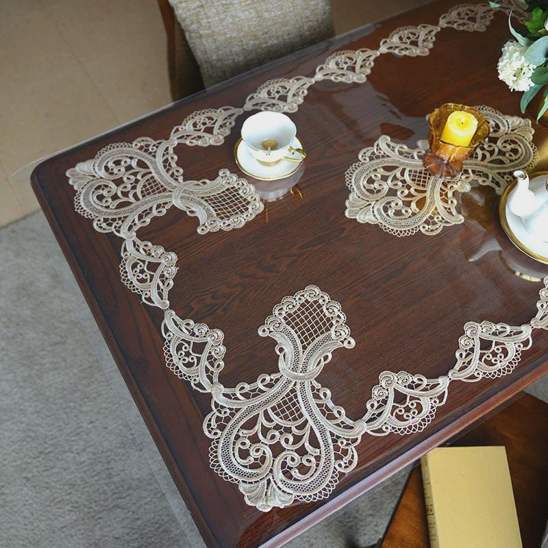 茶几餐桌垫pvc软玻璃桌布防水防油免洗防烫透明垫子水晶板桌面垫