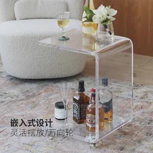 整装北欧简易矮凳透明换鞋凳抖音网红创意多功能家用亚克力化妆凳