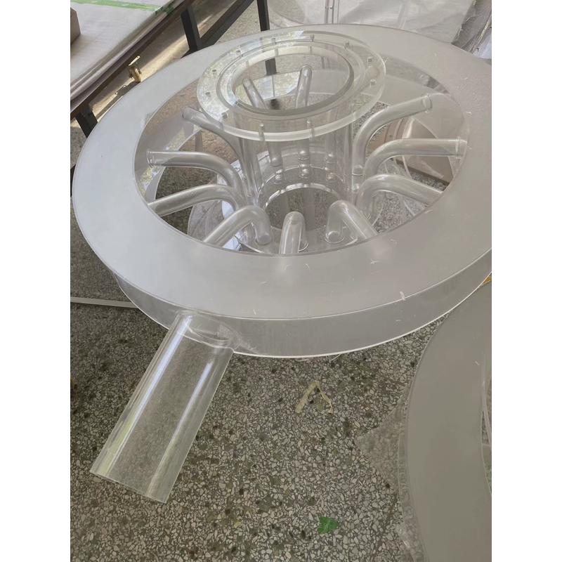 亚克力实验仪器圆管设备有机玻璃试验大型设备透明弯管仪器