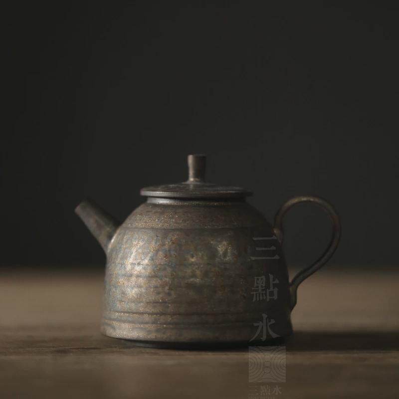 壶单壶陶瓷茶壶薄胎铁釉过滤泡茶器泡茶壶功夫茶具普洱沏茶手工