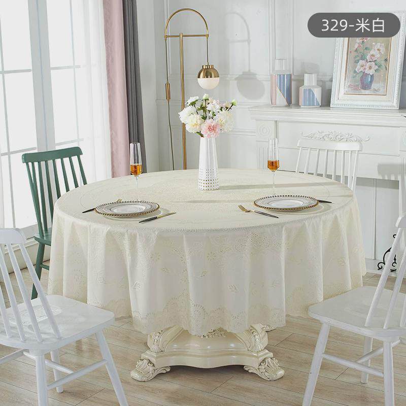 防水饭店餐厅大圆家用桌布酒店防油防烫免洗圆桌布pvc塑料圆台布